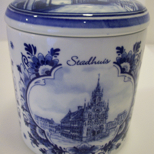 Ceramic pot for Syrupwaffle  Delft Blue ''Gouda''